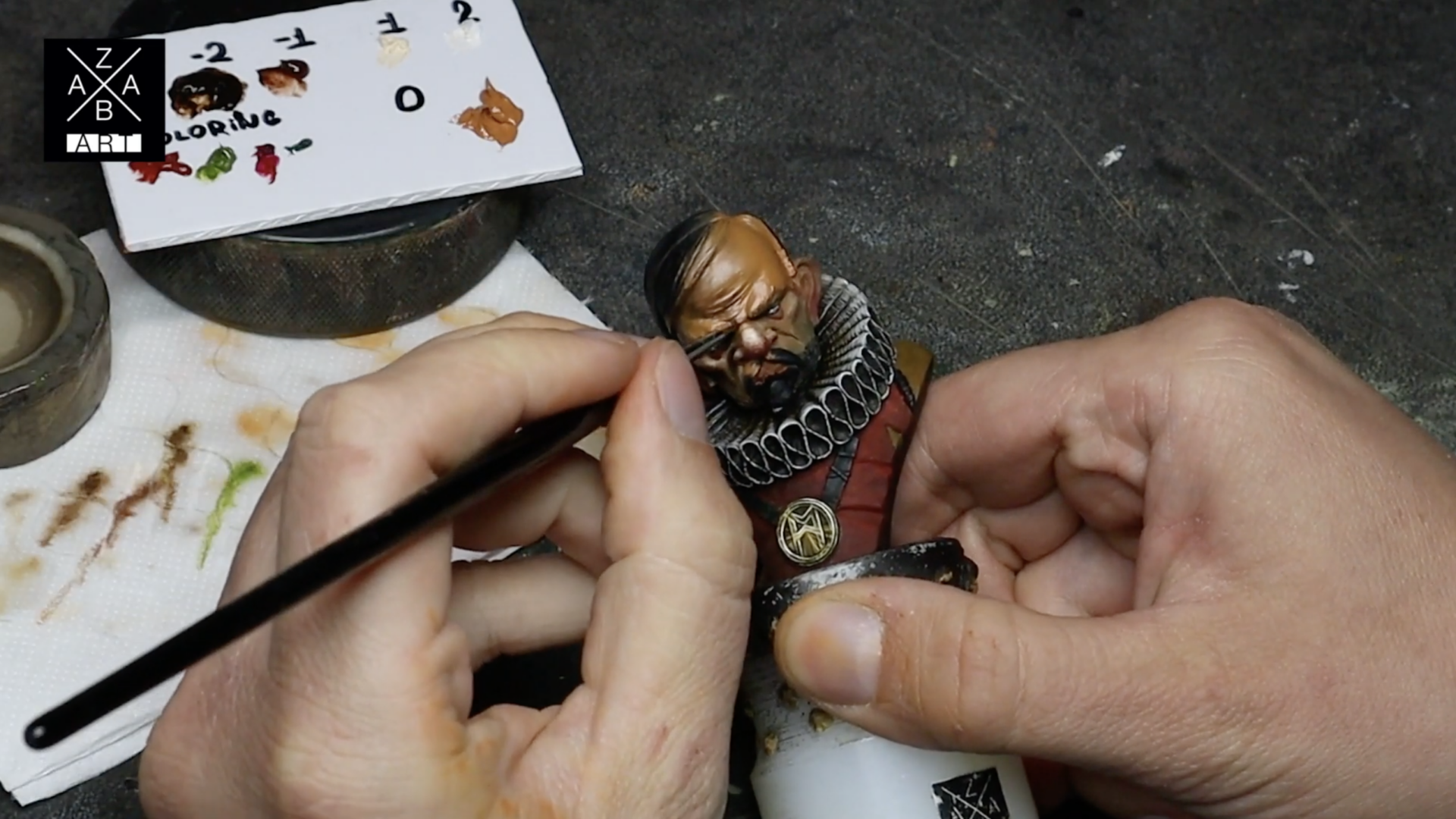 How to paint face with oils by Lukasz Zaba – Part two